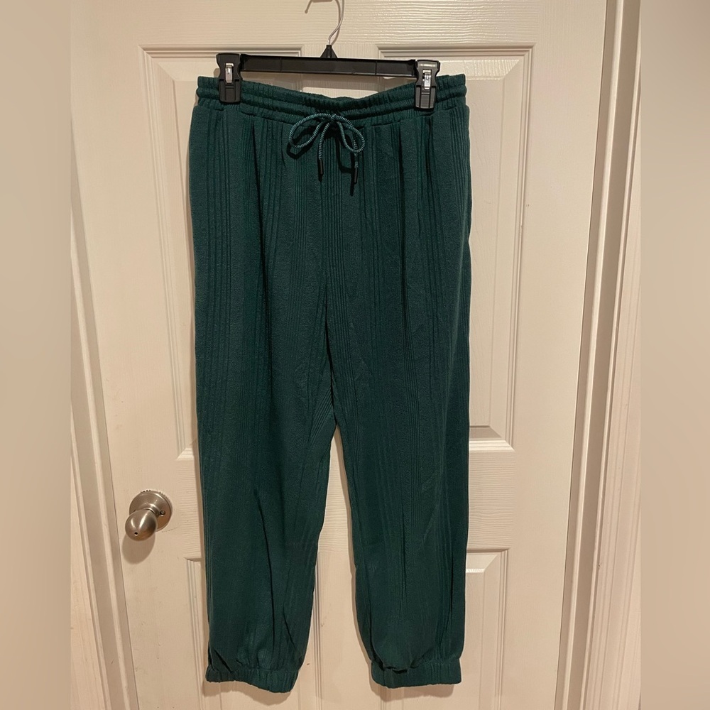 SHEIN Dark Green Jogger Pants Elastic Waist‎ Size Large
